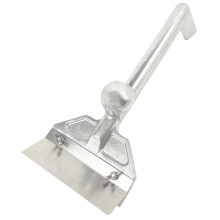 Stainless Steel Griddle Scraper with Long Handle, Heavy Duty BBQ Grill Cleaning Tool for Flat  and Teppanyaki
