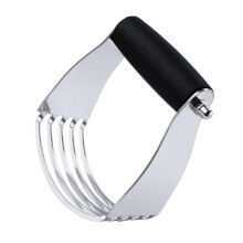 Stainless Steel Pastry Blender and Dough Cutter with Ergonomic Soft Grip for Baking, Dishwasher Safe
