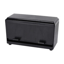 Straw Dispenser and Drinking Straw Holder Large Capacity Durable Organizer for Home Cafe Countertop, Black 30x12.6x18cm