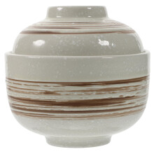 Ceramic Soup Bowl with Lid, Japanese Style HeatResistant Noodle and Rice Bowl for Stews