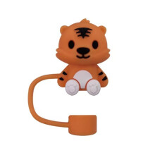 Tiger Silicone SpillProof DustBlocking Straw Cover Topper for Stanley Cup 40 oz and 30 oz Tumbler