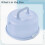 Large Transparent Cake Carrier with Handle, MultiLayer Plastic Storage Container with Secure Lid 2