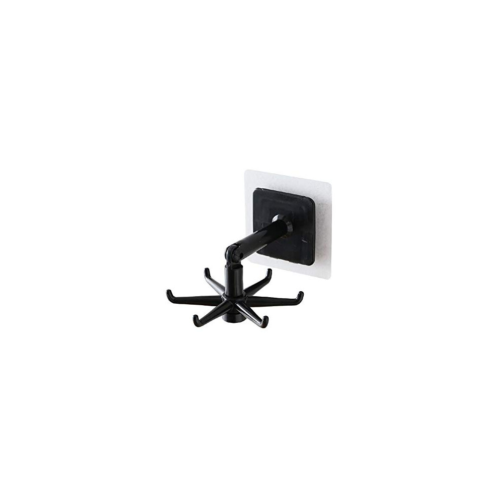 Adhesive Wall Hooks 360 Rotating Heavy Duty Nodrill Kitchen And Bathroom Swivel Hook Organizer 9113335181007
