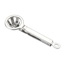 Stainless Steel Egg Slicer for Hard Boiled Eggs with Long Handle, 6 Equal Segments, Easy Clean