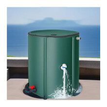 225L Foldable Rain Barrel with Spigot for Garden Rainwater Collection and Compact Storage