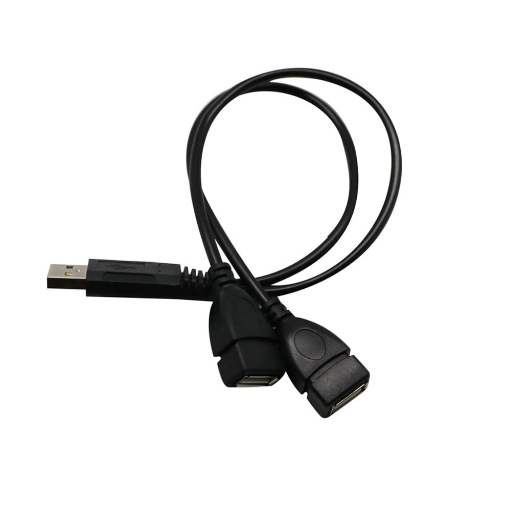 Male Power Dual Female A Y Usb Cord To Adapter Cable 2 Jack 2.0 Splitter Hub Cable 9377112325453