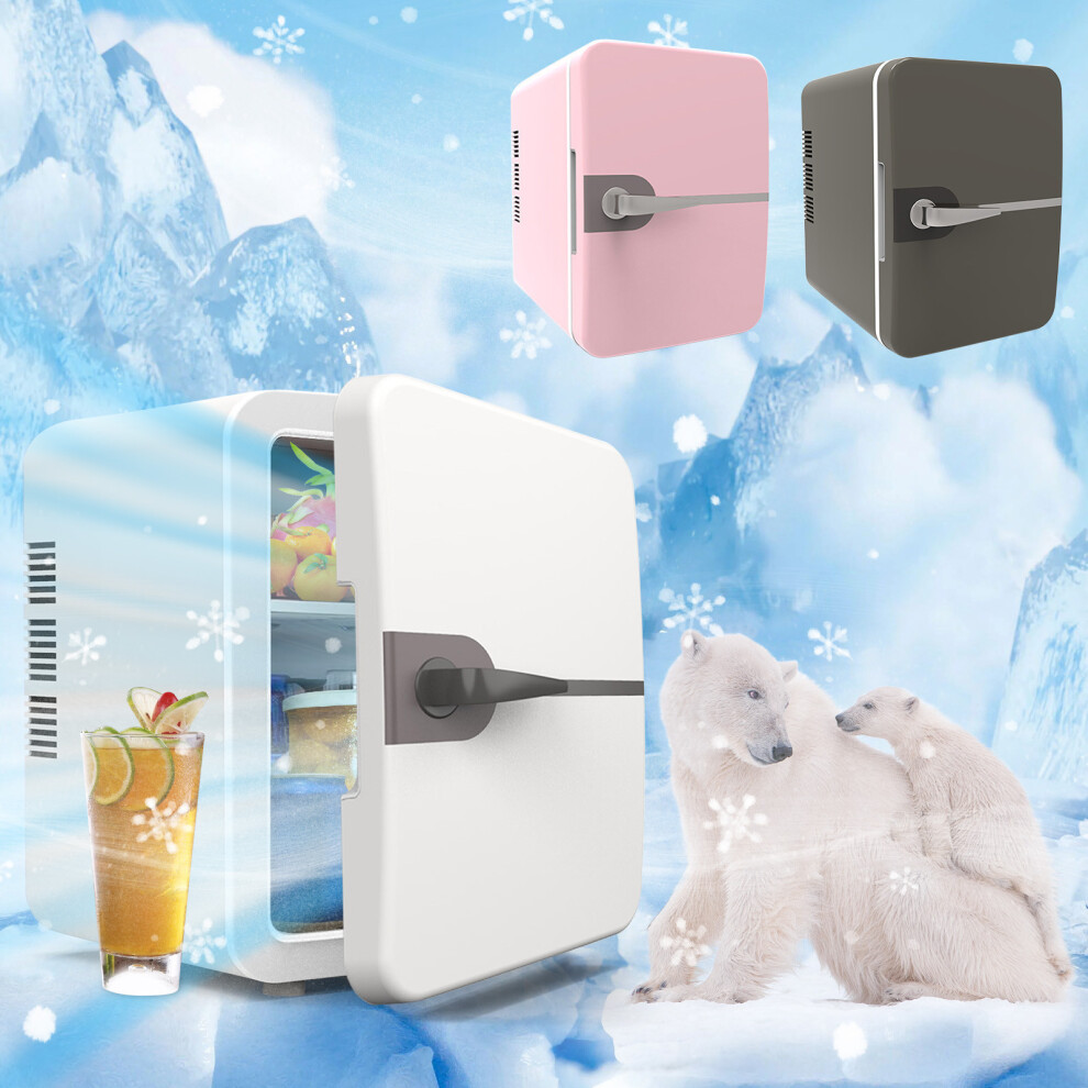 Jacenvly 6L Car Refrigerator Mini Refrigerator Compatible With Car Home Use, Small Interior Cooling For Travel & Christmas Decor 9377112327846