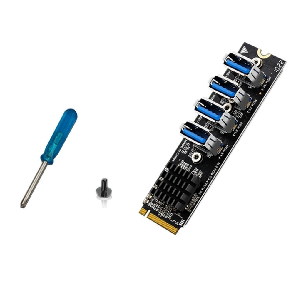 Usb 3.0 Pci-E Riser Card M.2 To Pcie Extender Riser Adapter Card 4 Port Pci-Express Adapter For Mac Os Linux 9377112329642