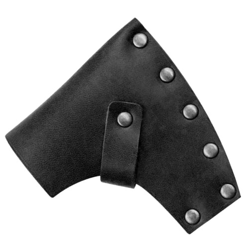 Hatchet Leather Sheath with Secure Snap Closure for Camping Axe Blade Protection, Full Grain Leather