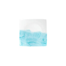 Ceramic Dinnerware Set Microwave and Dishwasher Safe Scratch Resistant 8 Inch Square Plates