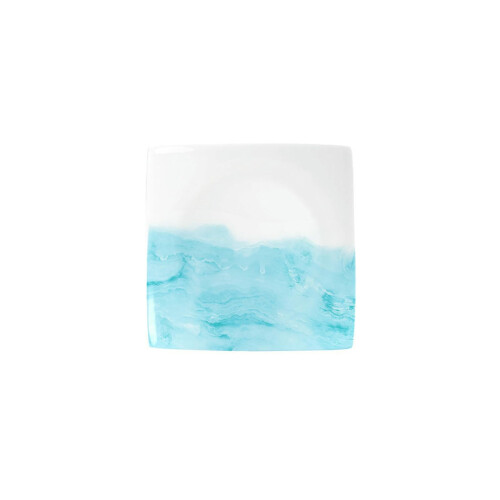 Ceramic Dinnerware Set Microwave and Dishwasher Safe Scratch Resistant 8 Inch Square Plates