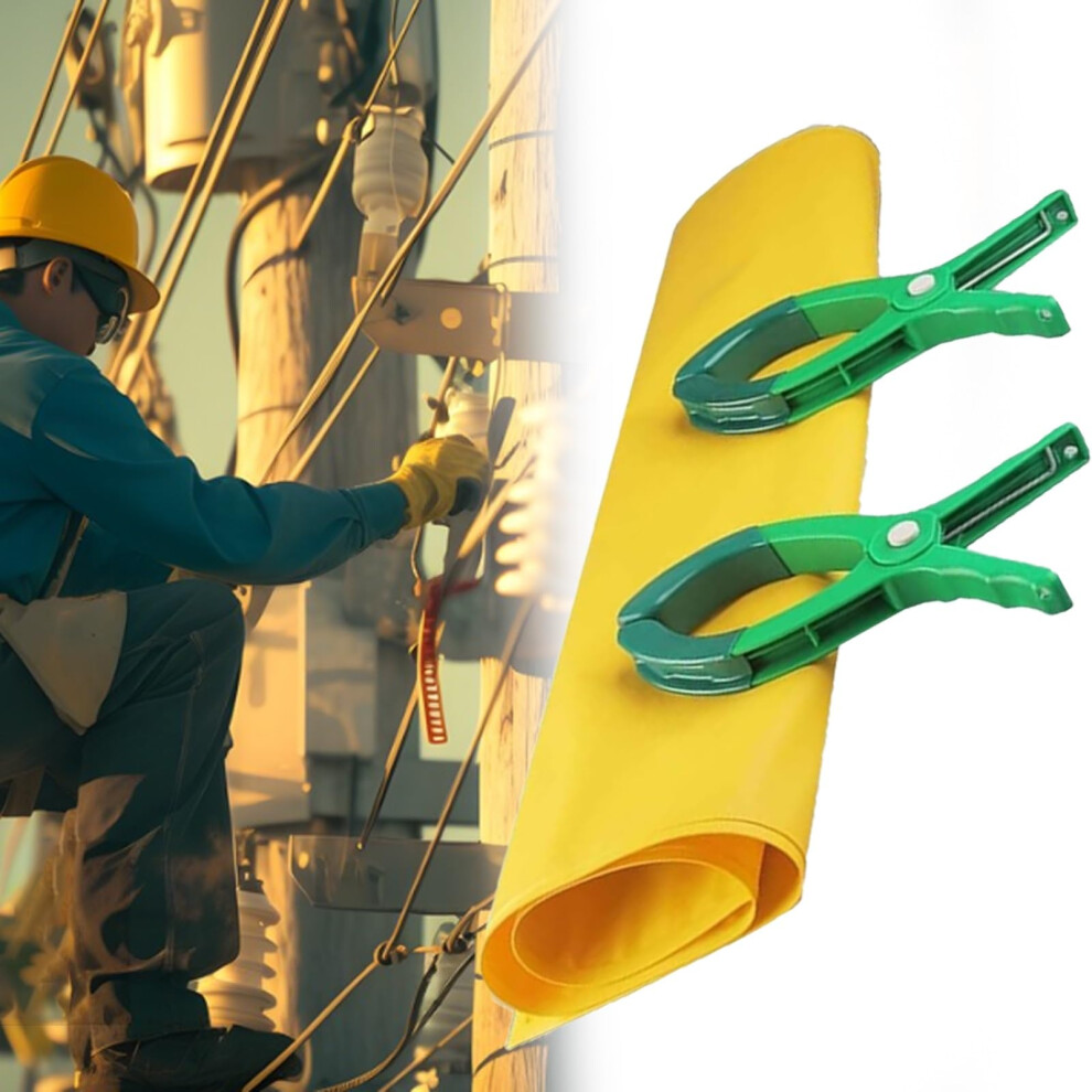 Insulating Safety Blanket With Clips For Voltage Protection, Nonconductive Electrical Insulation Mat 1Kv 35.4X39.4in 9070919266744