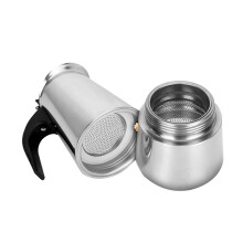 Stovetop Espresso Maker 300ml Stainless Steel Coffee Pot with HeatResistant Handle for Travel and Home