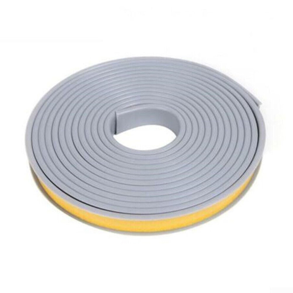 Edge Protector Strip 5M Flexible Ushaped Furniture Edge Guard For Table Corners And Cabinets Gray