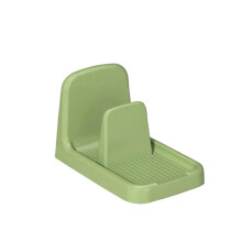 Pot Lid Organizer 8pcs Stackable Plastic Rack Space Saving Kitchen Countertop Storage Green