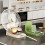 Pot Lid Organizer 8pcs Stackable Plastic Rack Space Saving Kitchen Countertop Storage Green 4
