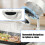 Portable Range Hood for Indoor BBQ and Kitchen, Low Noise, 3 Speeds, Foldable Compact Design 4
