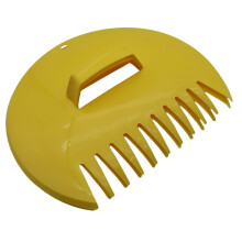 Leaf Scoops Garden Hand Rakes with Comfort Grip Handles for Yard Work and Mulching, 1 Pair Yellow