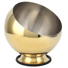Stainless Steel Sugar Bowl with Lid, Tilted Opening Seasoning Container for Kitchen and Restaurant