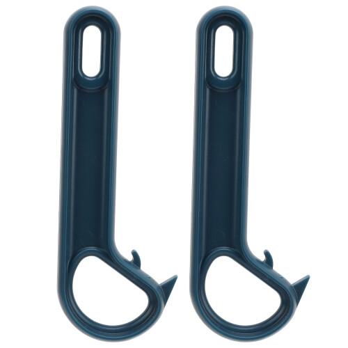 2pcs Ring Pull Can Opener with Ergonomic Comfort Grip for Seniors and Weak Hands Blue