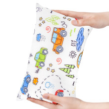 Yoloke Kids' Travel Pillow with Removable Washable Cover, Printed Mini Pillow for Neck, Back, and Lumbar Support