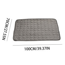 EQWLJWE Dog Self Cooling Mat, Washable Cooling Pad Blanket for Large Dogs Cats, Ice Silk Non-Toxic Breathable Sleep Bed, compatible with kennel