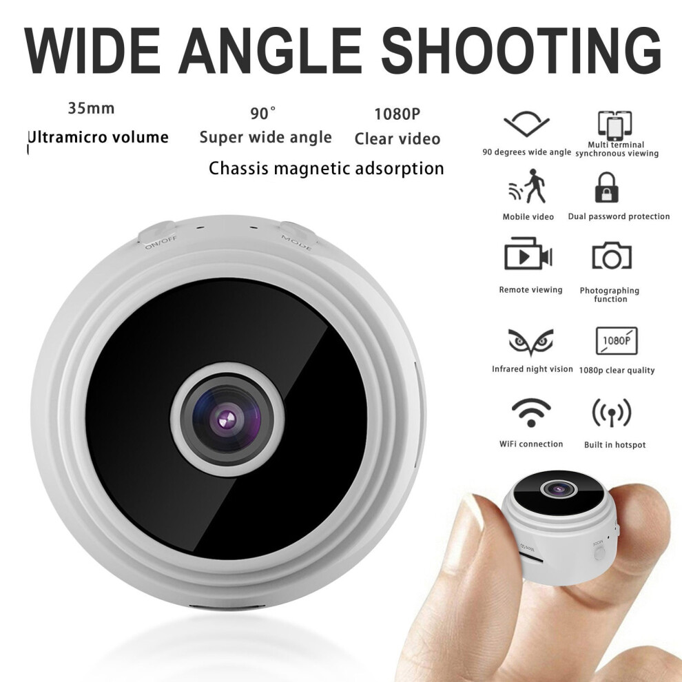 Fahxnvb Night Vision Hd 1080P Home Security Camera With Feed Cam, White 9377112334677