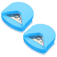 Fillet Scrapbook Tools Punch down Hole DIY Paper Rounder Laminate Corner Trimmer Office 2 Pcs
