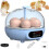 Smart Egg Incubator with Bluetooth Connectivity, Temperature Control and Humidity Regulation for Optimal Hatching, Internal Lighting and Transparent 1