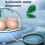 Smart Egg Incubator with Bluetooth Connectivity, Temperature Control and Humidity Regulation for Optimal Hatching, Internal Lighting and Transparent 4