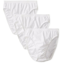Women's Underwear Full Rise Cotton Briefs 3 Pack, Soft Fabric Full Coverage with Breathable Feel Cotton Gusset, Full Brief Hi Cut Panty for Sensitive