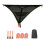 Large MultiPerson Camping Hammock Swing with Triangular Stability Frame for Outdoor Hiking Black 1