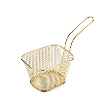 Deep Fryer Basket Stainless Steel French Fries Basket with Handle for Kitchen and Restaurant