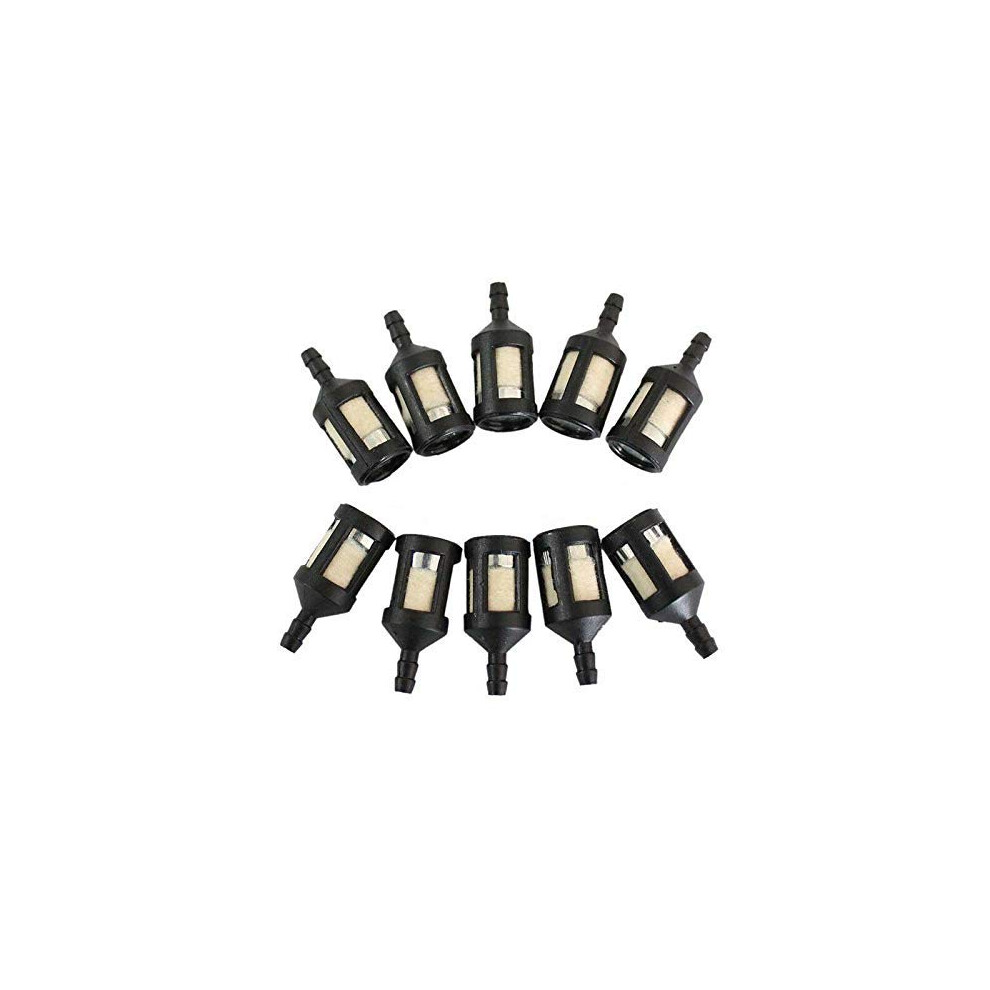 Fuel Line Fuel Filter For 1/8 Inch Line Compatible With Homelite Mcculloch Tecumseh Zama Zf1 Pack Of 10 9053599644460