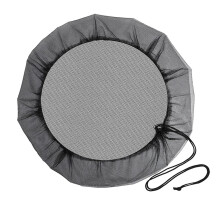 Rain Barrel Cover Mesh Screen with Adjustable Drawstring, 100cm Debris Filter Net Prevents Leaves