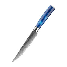 Damascus Kitchen Knife Stainless Steel Carving and Slicing Knife with Ergonomic Comfort Grip