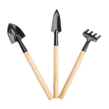Gardening Tools Set 3 Piece Mini Kit with Durable Shovel Rake Trowel for Succulent Planting