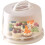 Cake Carrier with Clear Lid and Removable Cupcake Insert, Secure Closure, 25.5x30x19.5 cm 1