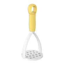 3in1 Potato Masher Peeler Crusher for Fruits and Vegetables – Easy Grip Kitchen Gadget Yellow