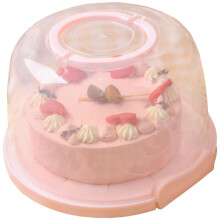 Cake Carrier with Clear Lid and Removable Cupcake Insert, Large Reusable Storage Box 23x28x17.5 cm