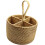 Rustic Rattan Cutlery Holder Kitchen Utensil Organizer with Handle for Flatware and Silverware 5