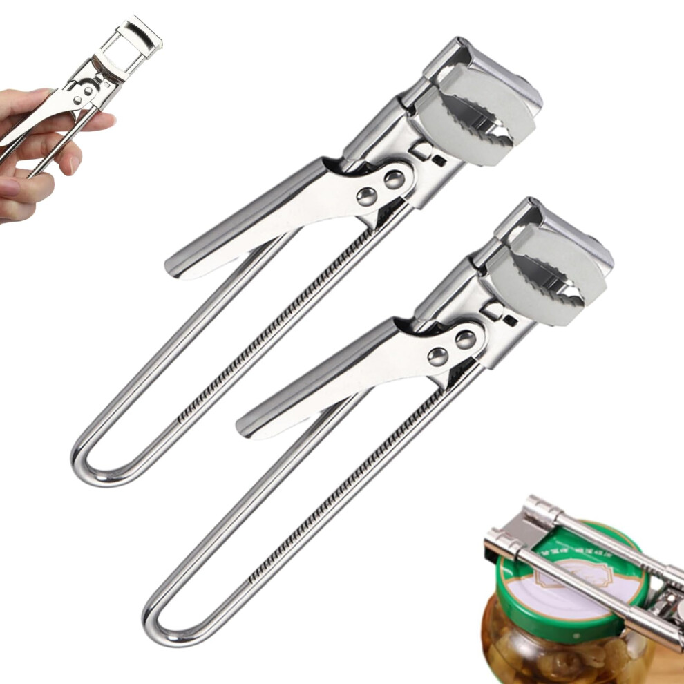 Adjustable Stainless Steel Jar Opener and Can Opener for Weak Hands and Seniors with Arthritis