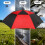 Golf Umbrella Extra Large Windproof Double Canopy Automatic Open Waterproof 62 Inch Black Red 5