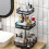 Countertop Storage Rack Adjustable Round Shelf for Kitchen and Bathroom Organizing 3