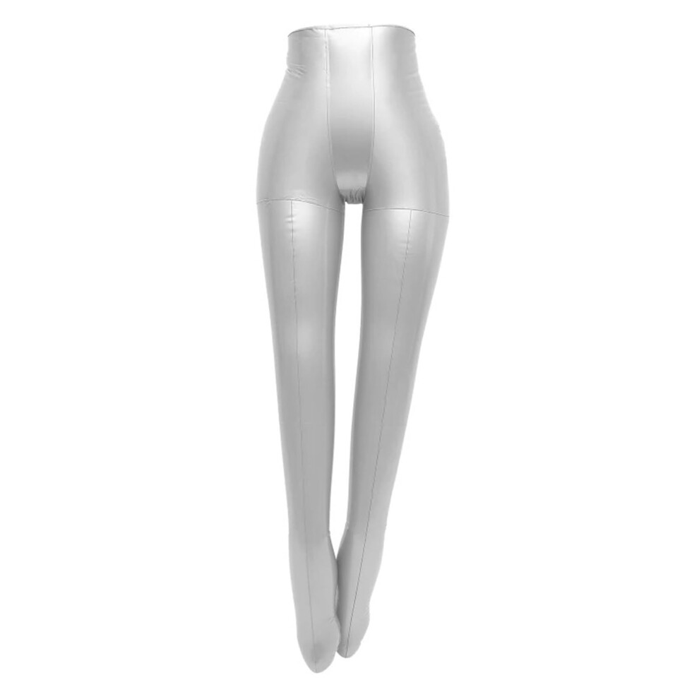 Inflatable Female Torso Display Mannequin With Realistic Proportions For Clothing And Photography Silver 9113335210073