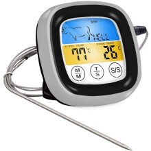 Digital Meat Thermometer Instant Read Waterproof IP67 Oven Safe with Backlit Color LCD for BBQ Grill Smoker Cooking