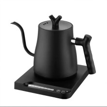 Electric Gooseneck Kettle with 7Stage Temp Control, 1L Pour Over Coffee and Tea, Fast Boil 1000W, Matte Black