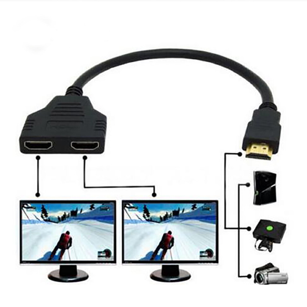 Cyber_monday Deals 2024 Viflosae New Cable Splitter Cable 1 Male To 2 Female Y Splitter Adapter Electronics Gadgets 9377112335797