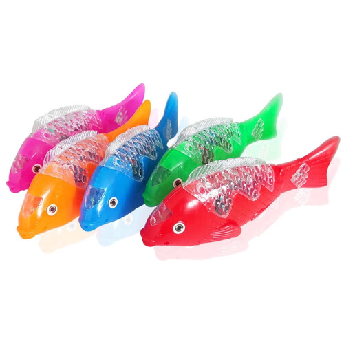 CNKOO 1Pcs Robotic Interactive Swimming Fish Cat Toy (Random color)