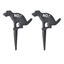 Eease 2pcs Pet Yard Signs - Keep Off Grass & No Pooping - Outdoor Decor